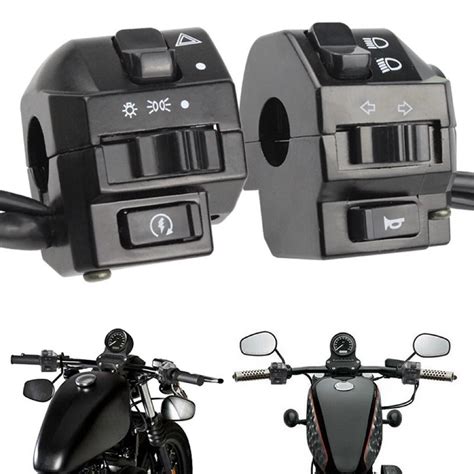 Universal-Aluminum-7-8-22mm-Motorcycle-Switches-Motorbike-Horn-Button ...