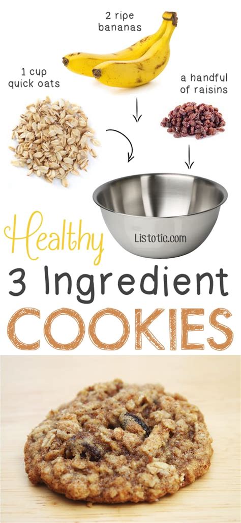 How to Cook Delicious Healthy Oatmeal Cookies 3 Ingredients - Find ...