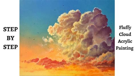 acrylic painting techniques clouds