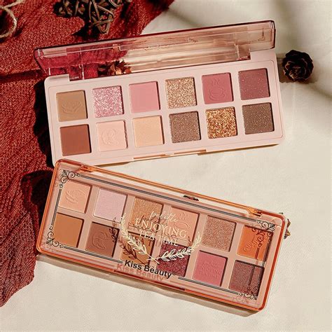 Kiss Beauty 12 Color Eyeshadow Palette Nude Pink Brown Matte Shimmer