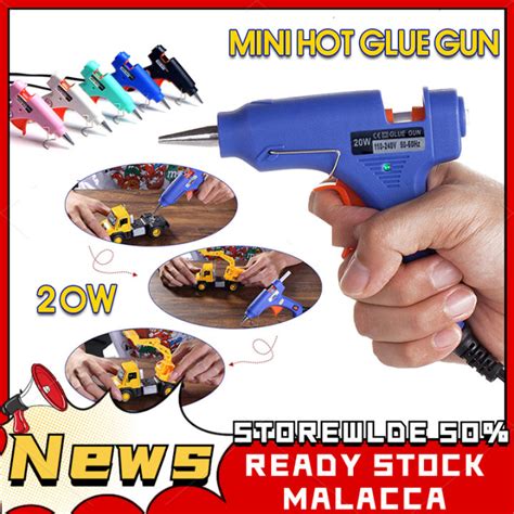 Hot Melt Glue Gun With Mm Glue Sticks W Industrial Thermo Electric Heat Temperature Tool