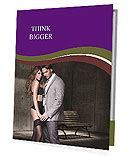Man Standing With Lady In Black Lingerie Presentation Folder Design ID