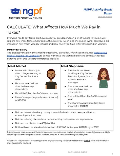 Copy of Calculate What Affects How Much We Pay in Taxes - Deprecated