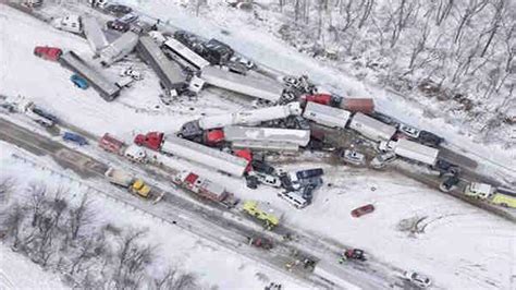 Pennsylvania Police More Than 50 Cars Involved In I 78 Pileup