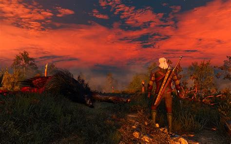 Wiedźmin 3 Dziki Gon Geralt z Rivii zrzut ekranu gry komputerowe