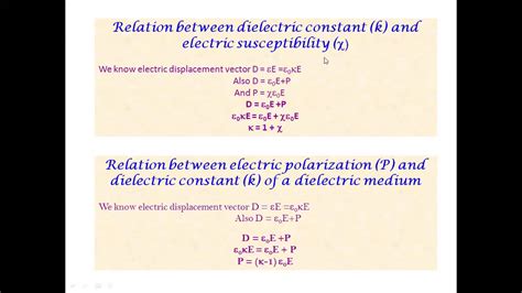 Dielectric And Maxwells Equation Youtube