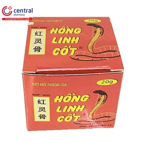 Mỡ bôi ngoài da Hồng Linh Cốt 20g (Lọ) trị thấp khớp, viêm đau khớp