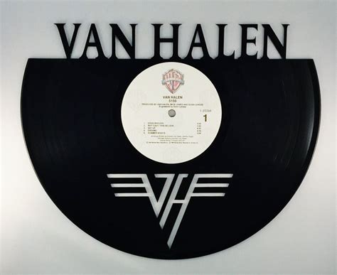 Recycled Vinyl Record Van Halen Wall Art