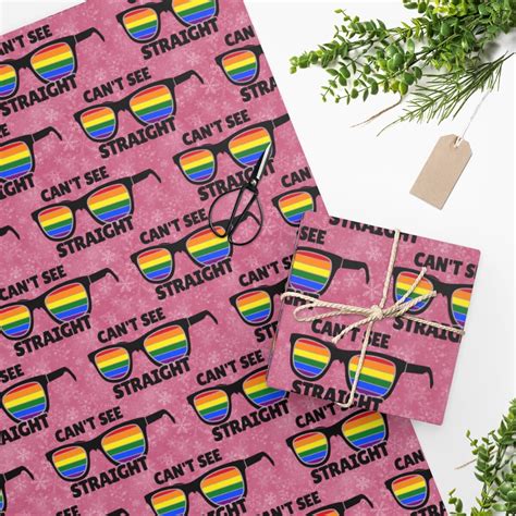 Gay Wrapping Paper Gay Gift Wrap Funny Gay Pattern For Your Gays Gifts Gay Valentines