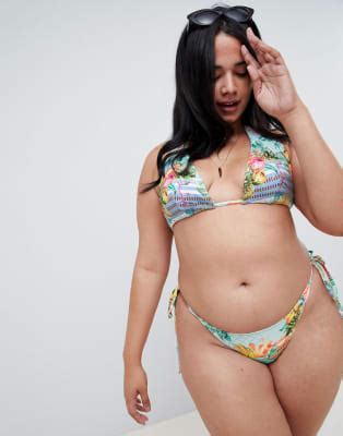 Asos Design Curve Triangle Bikini Asos