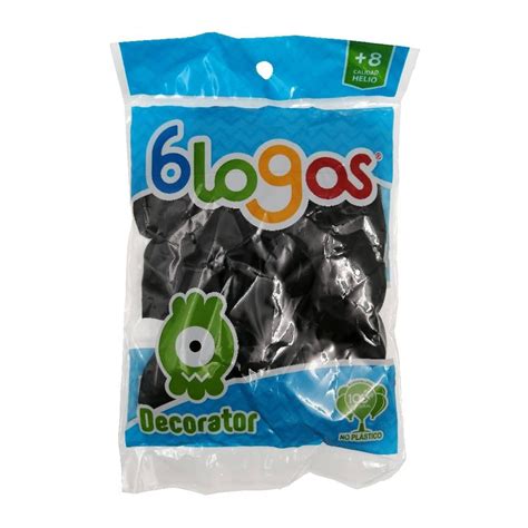 Bolsa De Globos Prichos Empaque C 15 N9 Metalico Negro Walmart