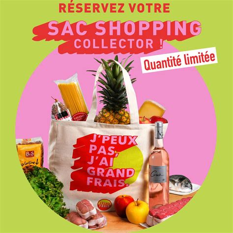 Grand Frais Sac de shopping collector gratuit à réserver en ligne