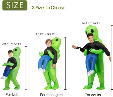 Zizwo Inflatable Costume Adult Alien Halloween Inflatable Costumes Alien