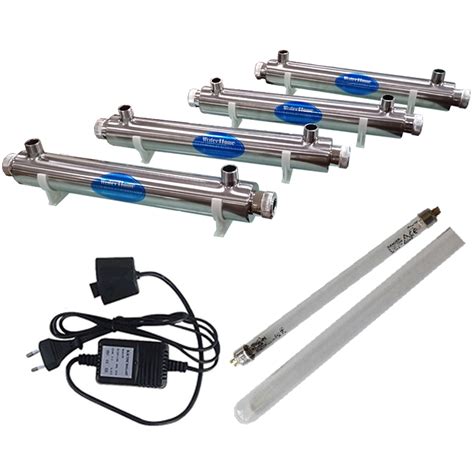 UV Lamp Ultraviolet Sterilizer Water Treatment Stainless Steel 12W