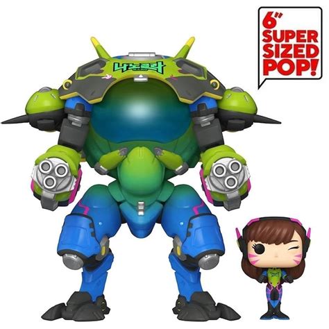 Funko Overwatch Nano Cola D.Va with Meka Super Sized 6" Pop Games ...