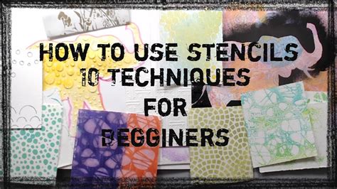 Begginers How To Use A Stencil Techniques Youtube