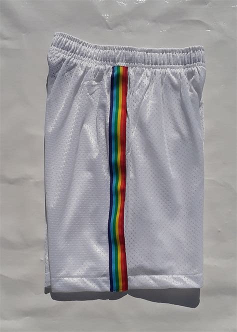 Pride Shorts Rainbow Stripe Shorts Gay Pride Shorts Gay Mesh Etsy