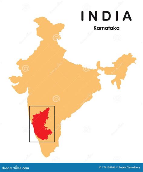 karnataka on map of india