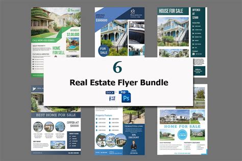 Real Estate Flyer Template , Real Estate Flyer Bundle, Relator Flyer ...