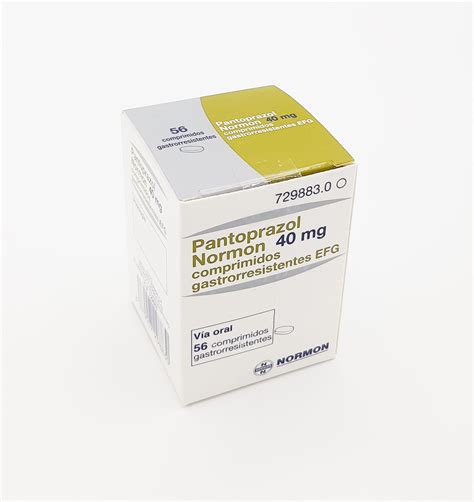 Pantoprazol Normon Efg 40 Mg 28 Comprimidos Gastrorresistentes Blister