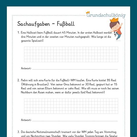 Königspaket Sachaufgaben Verschiedene Themen Mathe 2 Klasse