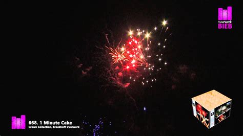 1 Minute Cake Broekhoff Vuurwerk Crown Collection Vuurwerkbieb Nl