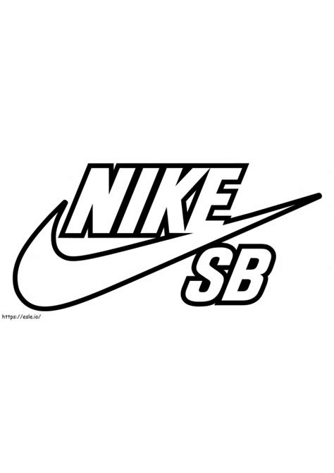 Sneaker With Shoes Logo Coloring Page