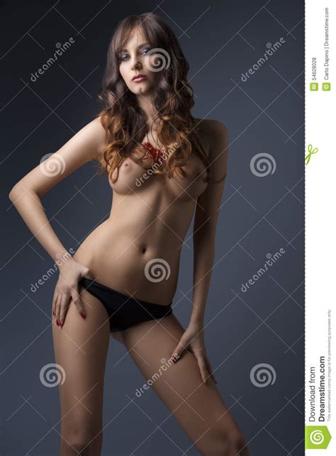 Nude Brunette Stock Photo Image Of Hair Pose Girl