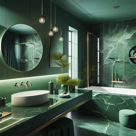 15 Emerald Green Bathroom Ideas: Create a Stunning Oasis in Your Home ...
