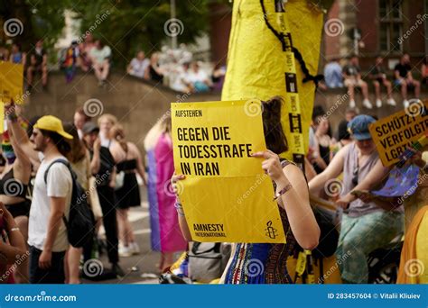 Participant Of Street Parade Of The Christopher Street Day Csd Gay Pride Lgbt Editorial