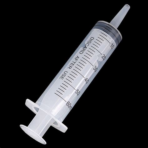 Ml Plastic Feeding Syringe Reusable Pump With Cm Tube For Lab