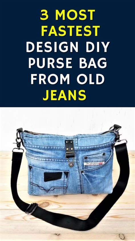 Most Fastest Design Diy Purse Bag From Old Jeans Sweet Pouch You