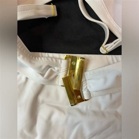 Swimsuits For All Swim Vintage Swimsuitsforall White High Waist Bikini Topsize Bottomsize