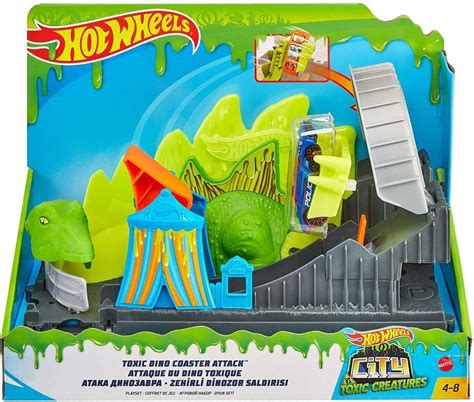 Pista Hot Wheels City Ataque T Xico Do Dinossauro Mattel Parcelamento Sem Juros