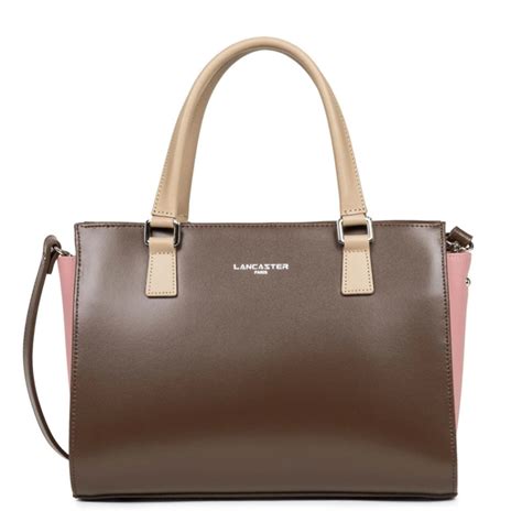 Lancaster Constance Sac Port Main Marron Rose Antique Nude