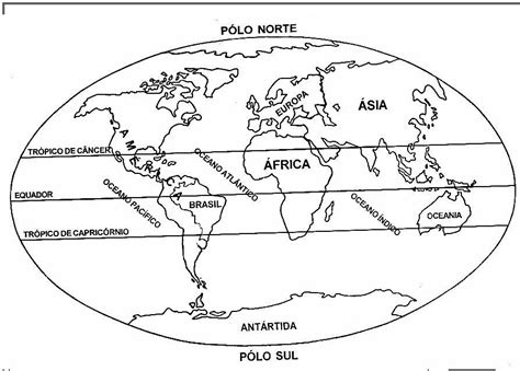 Mapa Do Mundo Para Colorir - Imagens do mapa mundo para imprimir e colorir - Educação Online