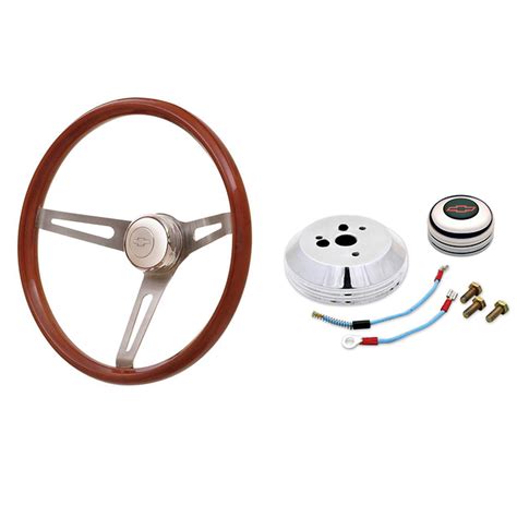 GT Performance GT3 Retro GM Light Wood Steering Wheel Kit Late GM