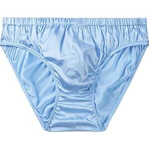 Silriver Slip Da Uomo In Raso Di Seta Bikini Biancheria Intima Rigonfiamento Mutandine Blu