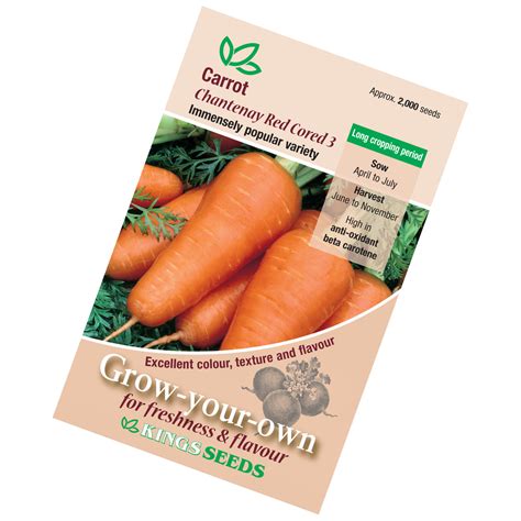 carrot chantenay red cored seeds plant pots direct