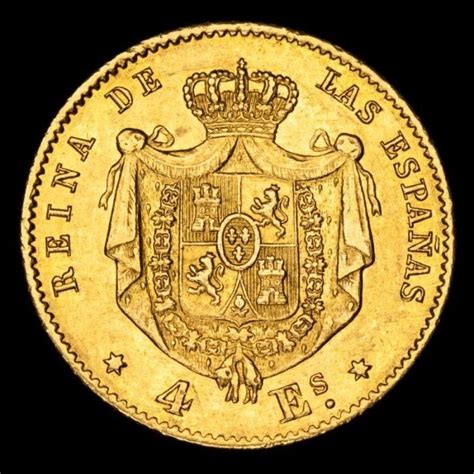 Kingdom Of Spain Isabel Ii Escudos Madrid Catawiki