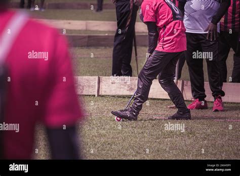 game  gateball  indonesia stock photo alamy