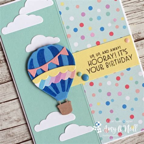 Hot Air Balloon Birthday Card