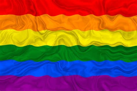 Bandera Nacional Del Orgullo Gay Antecedentes Con La Bandera Del Orgullo Gay Foto Premium