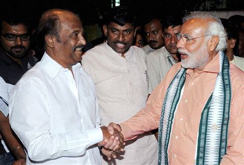 Modi Meet Rajinikanth Photos