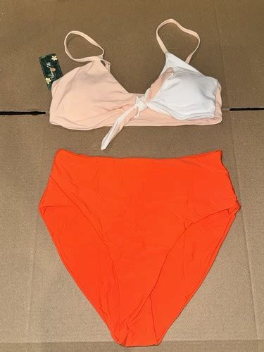 Blooming Jelly Women S High Waisted TieKnot Bikini Piece Swimsuit