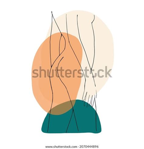 Sketch Nude Woman Continuous Line Drawing Stock Vector Royalty Free Shutterstock