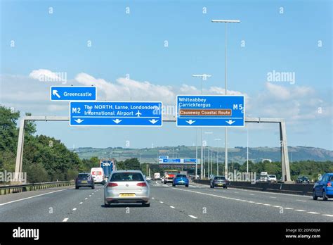 M2 Motorway At Greencastle Exit Motorways Freeways Exit 1 Transp Hi Res