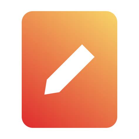 Edit Generic Flat Gradient Icon