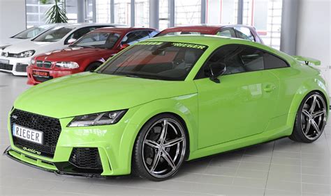 Audi TT RS 8S Rieger Frontsplitter ABS Sort Astina Dk