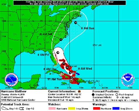 Hurricane Matthew Makes Landfall In Haiti Hazardous Weather Outlook Issued For Long Island